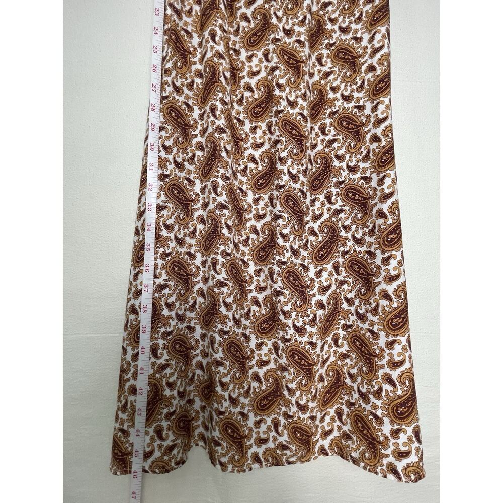 NWT Faithfull The Brand Juniper Paisley Midi Dress Puff Sleeve Sweetheart Size 6 - Picture 8 of 10